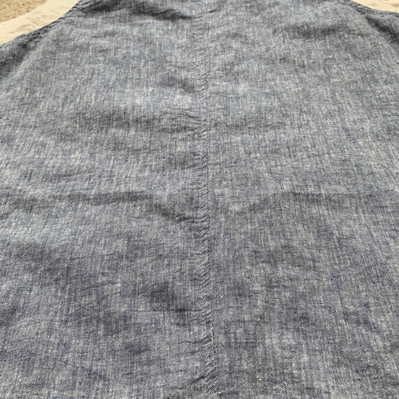 For Cynthia Chambray Sleeveless Shift Dress- Size Medium - Picture 5 of 11